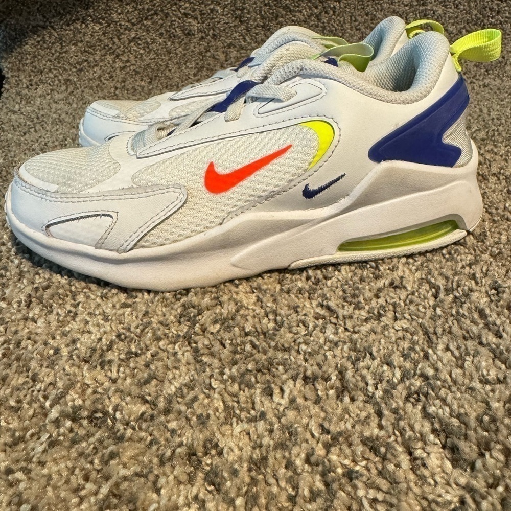 Nike Kid's Air Max Bolt White-Indigo-Volt-Size: 2Y - Picture 5 of 6